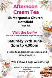 Afternoon Cream Tea - Saturday 27th June